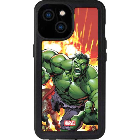 Marvel Avengers Assemble Hulk iPhone 15 Waterproof Case